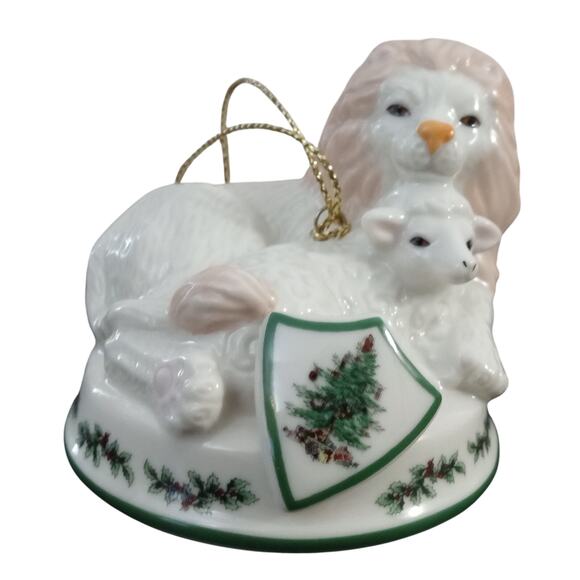 Spode Peaceable Kingdom Christmas Ornament Lion Lamb - Picture 2 of 10